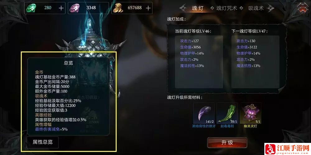 拉结尔魂灯快速升级怎么加点？魂灯快速升级加点攻略