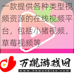 一款提供各种类型视频资源的在线视频平台-包括小猪视频、草莓视频等