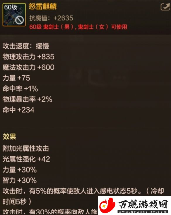 DNF手游怒雷麒麟图鉴