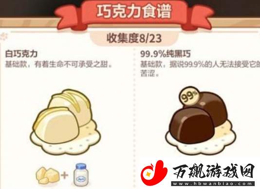 未定事件簿厨房的试炼巧克力篇食谱汇总分享