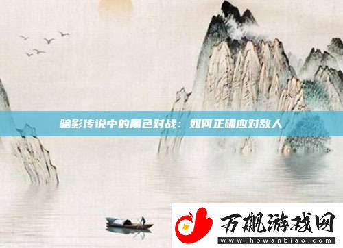 暗影传说中的角色对战