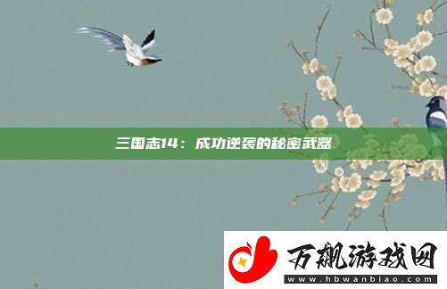 三国志14：成功逆袭的秘密武器