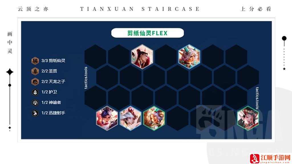 云顶之弈S11剪纸仙灵flex阵容攻略