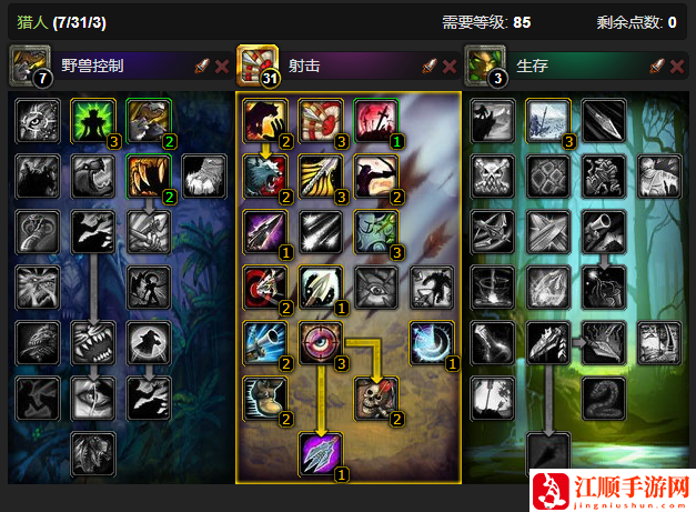 魔兽世界CTM怀旧服射击猎天赋加点
