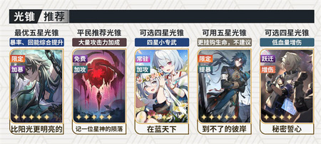 星穹铁道丹恒饮月光锥用哪个 星穹铁道丹恒饮月光锥搭配推荐