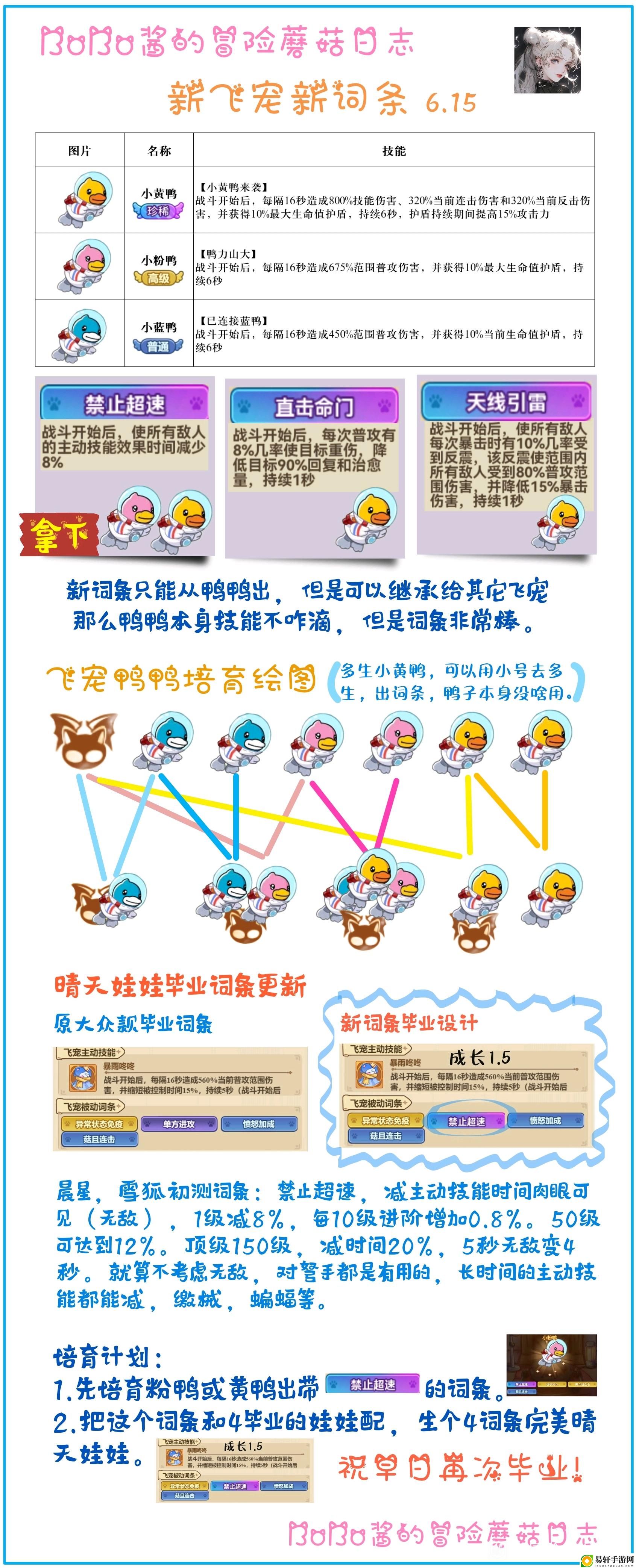 冒险大作战新飞宠三只鸭子值得拿吗？：攻略教你技能组合